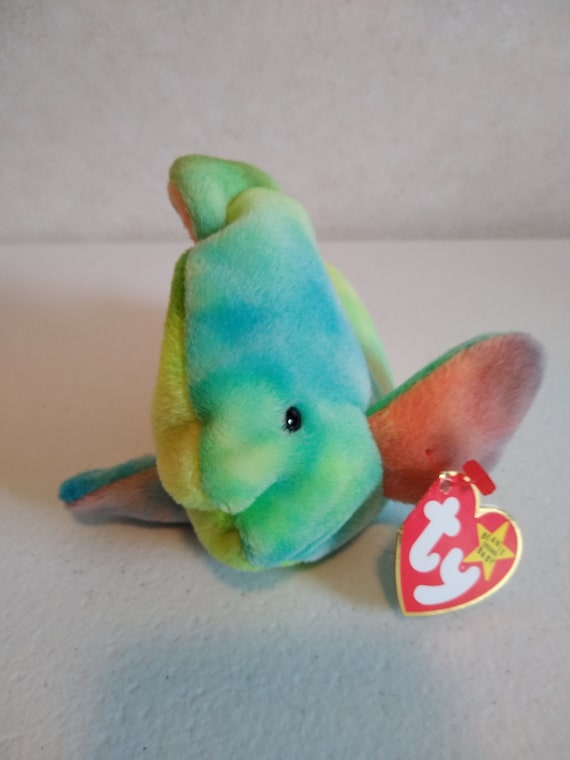 Ty Beanie Babies CORAL The Tye Dyed Goldfish from the Ty Beanie Babies Many  Different Types Choose One