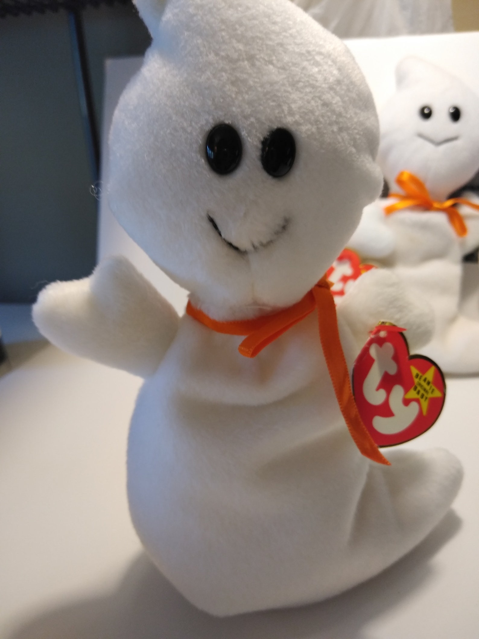 Ty Beanie Babies Spooky the Halloween Ghost Tag is Sewn Etsy