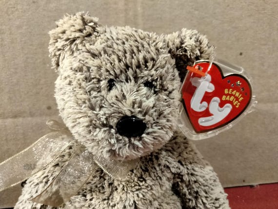 Ty Beanie Babies Harry The Brown Hairy Soft Plushy Bear