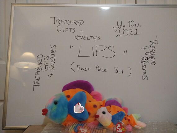 Ty Beanie Trio Buddies,Babies and McDonald's Teenies Lips The Colorful Fish