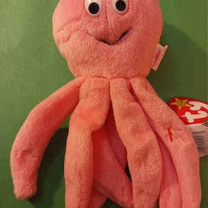 Ty Beanie Babies Inky the Pink Octopus - Etsy