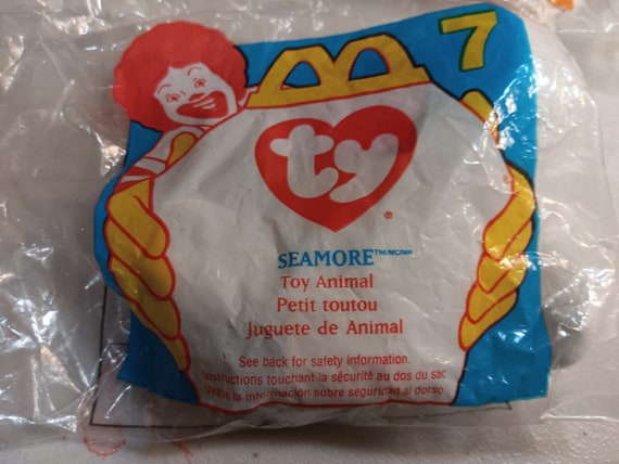 Ty McDonald's Teenies Seamore The White Seal (still in original Happy Meal Plastic Packaging)