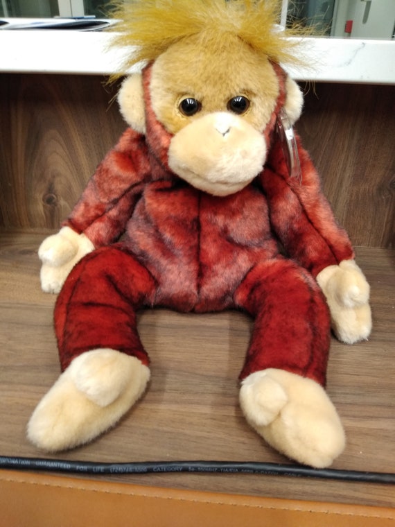 Ty Beanie Buddies Schweetheart the Red Plush Orangutan