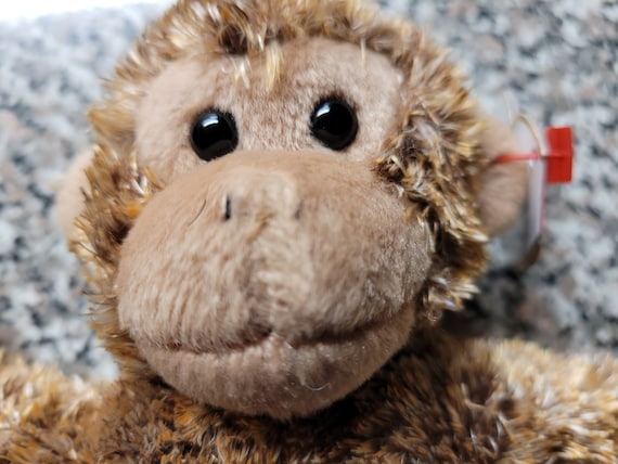 Ty Beanie Babies Bonsai The Plushy Brown Monkey