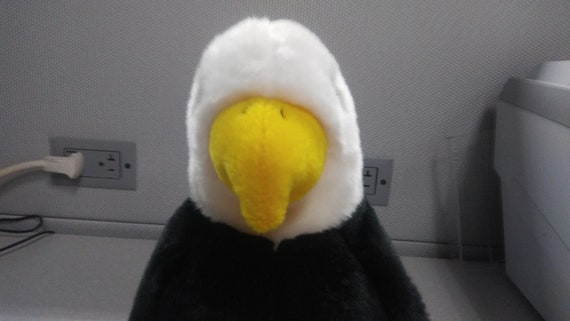 Ty Beanie Buddies Baldy the Black and White Bald Eagle