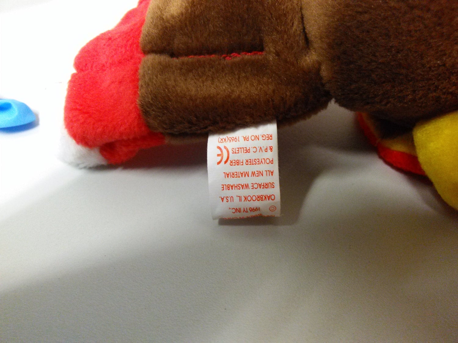 Beanie baby stamp hotsell inside tush tag