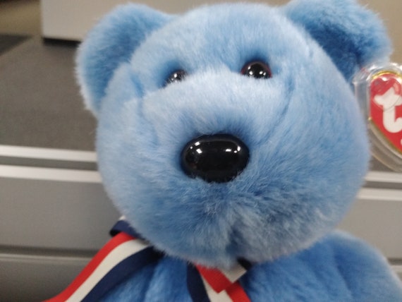 TY Beanie Buddies America Blue (from the beanie babies/BUDDIES collection)