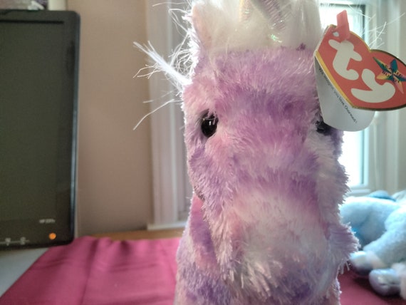 Ty Beanie Buddies Charmed The Multi Shaded Purple Mystical Unicorn With Iridescent Horn