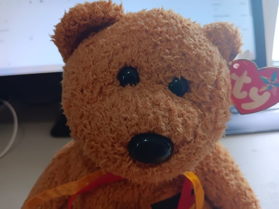 Ty Beanie Buddies Germania The German Bear, German Flag On Chest; Hangtag Written In German
