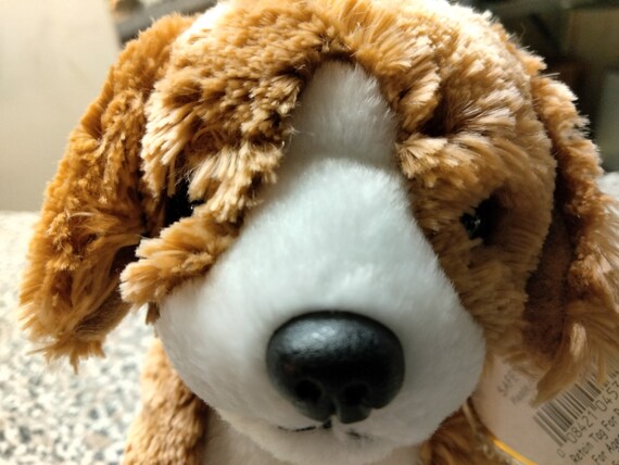 Ty Beanie Babies Side-Kick, The Brown And White Plushy Dog MWMT