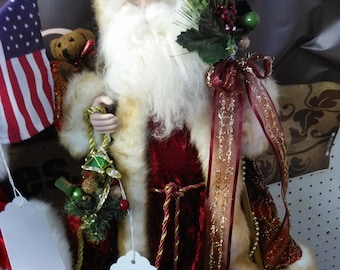 Really Super Patriotic Santa Claus Collectible Figure