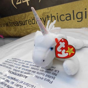 Ty Beanie Babies - Mystic the Unicorn with Iridescent Horn