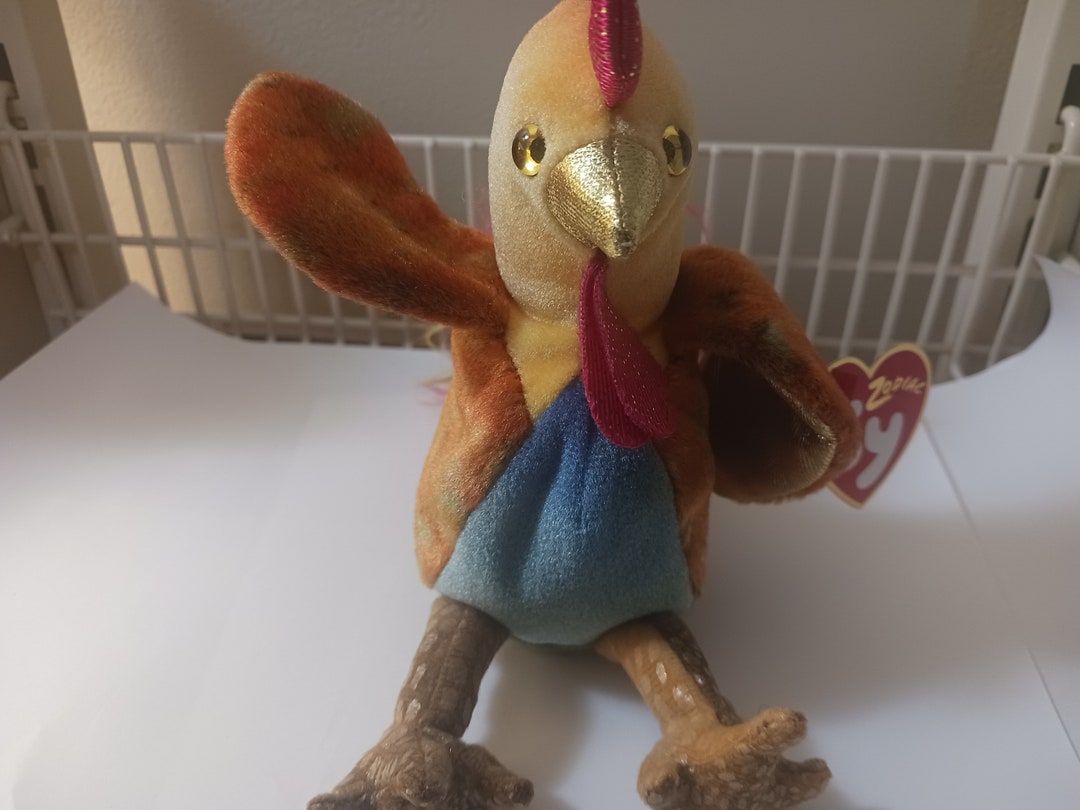Ty Beanie Babies Zodiac Rooster the Colorful Rooster Etsy