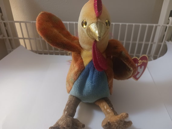 Ty Beanie Babies  Zodiac Rooster The Colorful Rooster