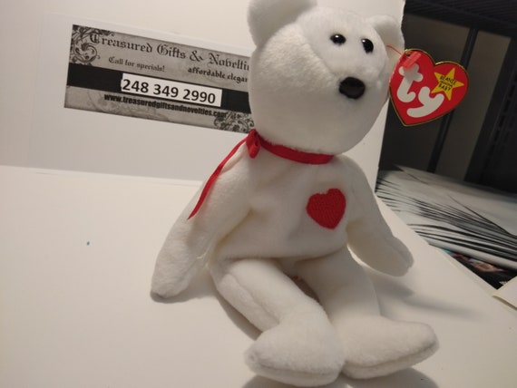 Ty Beanie Babies Rare OLD FACE VALENTINO the Valentine's Day Ty Beanie Babies Rare OLD FACE VALENTINO the Valentine's Day