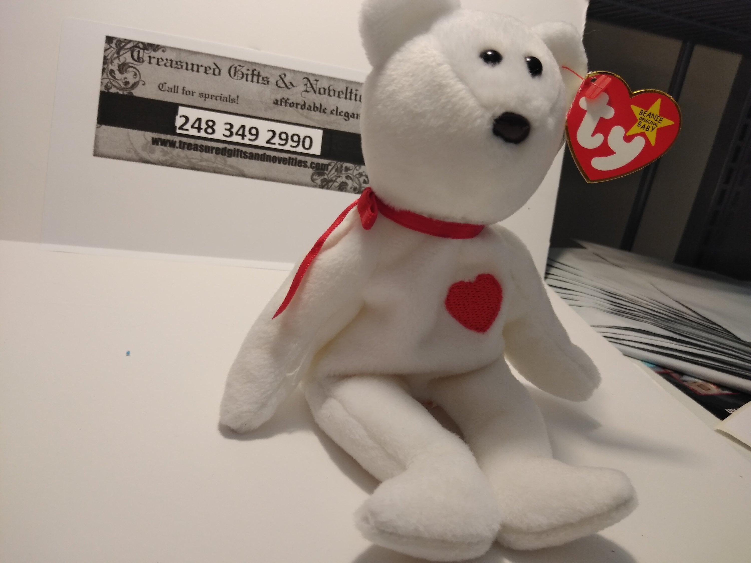 Ty Beanie Babies Rare OLD FACE VALENTINO the Valentine's Day Ty Beanie Babies Rare OLD FACE VALENTINO the Valentine's Day