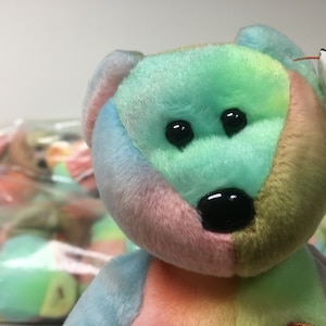 Ty Beanie Babies Peace the Colorful Bear