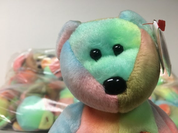 Ty Beanie Babies Peace the Colorful Bear