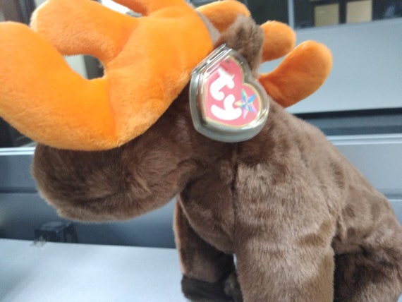 TY Beanie Buddies Chocolate the Moose (from the beanie babies/BUDDIES collection)