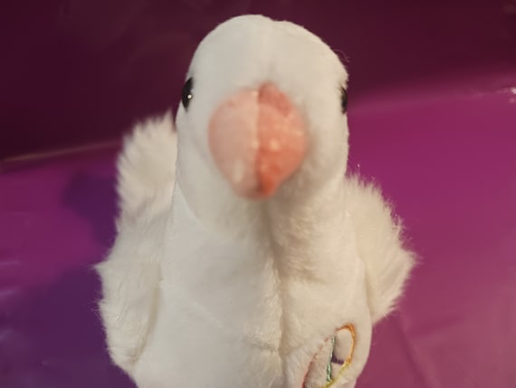 Ty beanie babies Serenity the White Dove with Peace sign on Chest