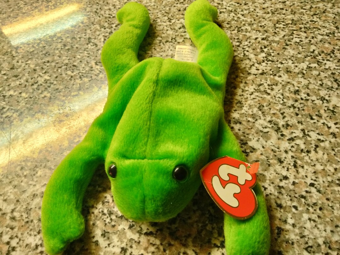 Ty Beanie Babies Legs the Green Frog Rare Hangtag and Tush Etsy