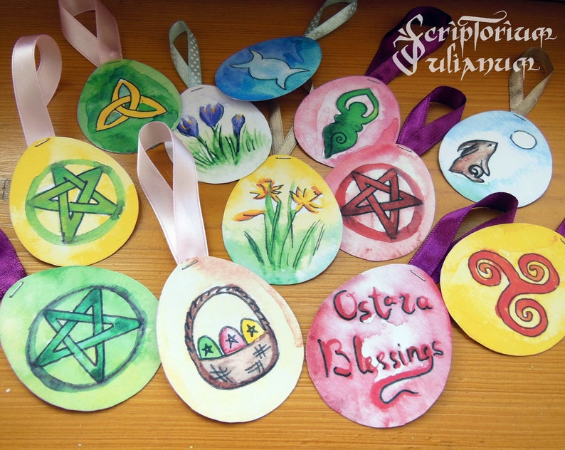 DIY Ostara Ornaments, Printable Ostara Decoration, Downloadable Ostara ...