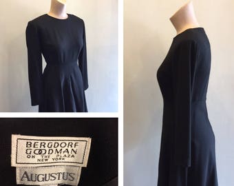 Vintage Bergdorf Goodman Black Dress Size 4