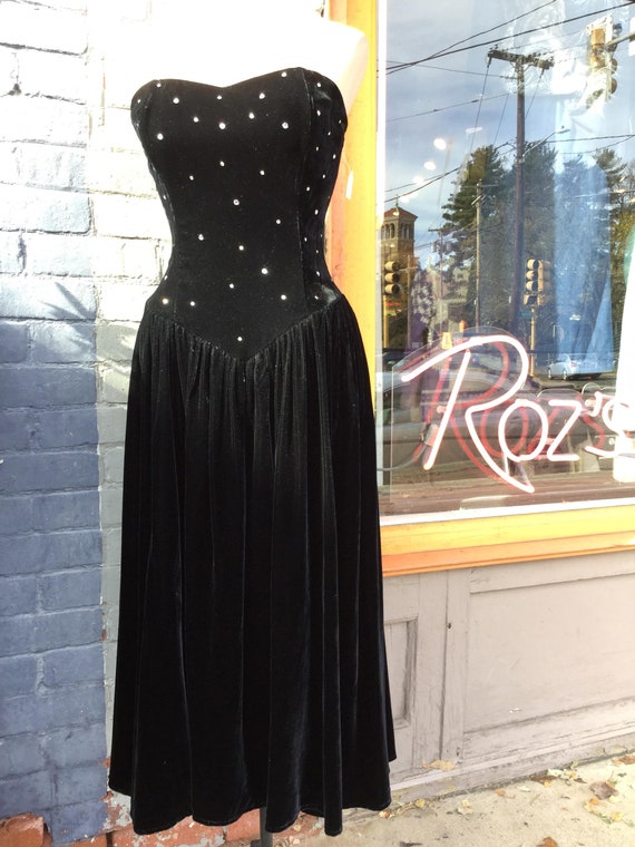 black velvet frock