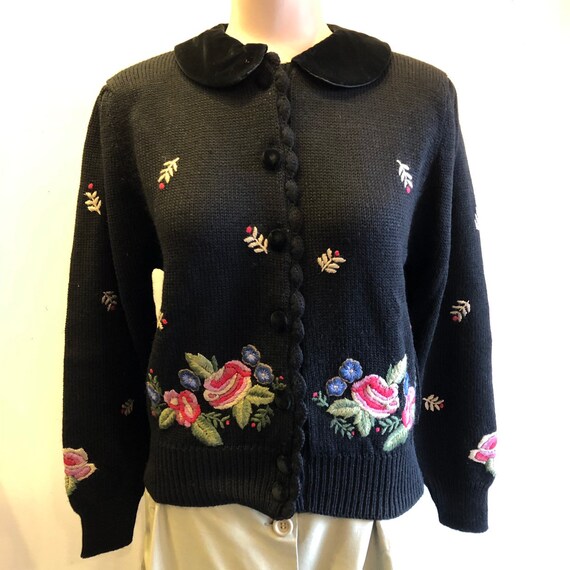 velvet cardigan sweater