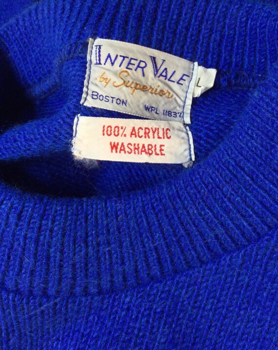 Inter Vale by Superior Sweater Boston 100% Acrylic size L - Etsy 日本