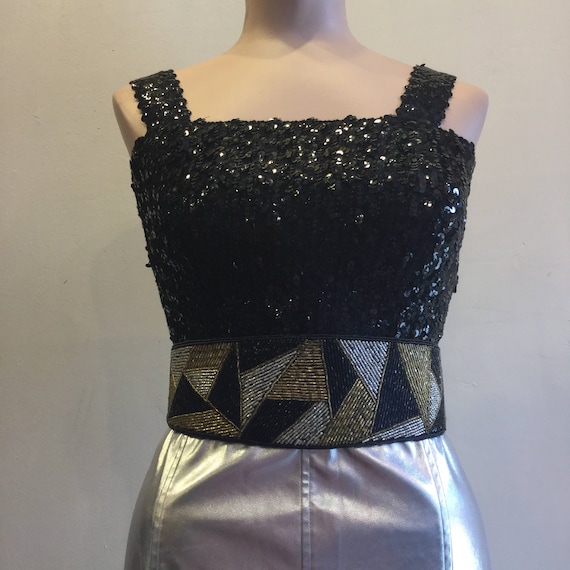 Vintage 1980s Paolo Vico Beaded Belt - Etsy display picture 1