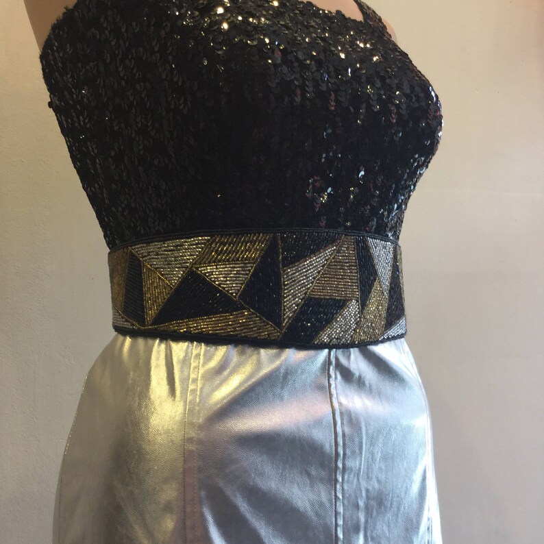 Vintage 1980s Paolo Vico Beaded Belt image 5