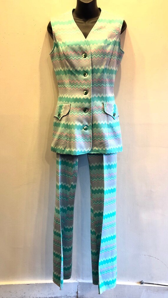 H bar C California Ranchwear Bell Bottom Pants Pol