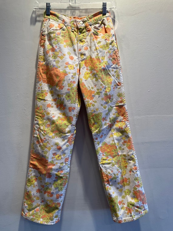 Wrangler Flower Power Pant Vintage 9/10 - Etsy