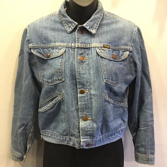 Wrangler Denim Jacket 1950s Genuine Jean Work Jac… - image 3