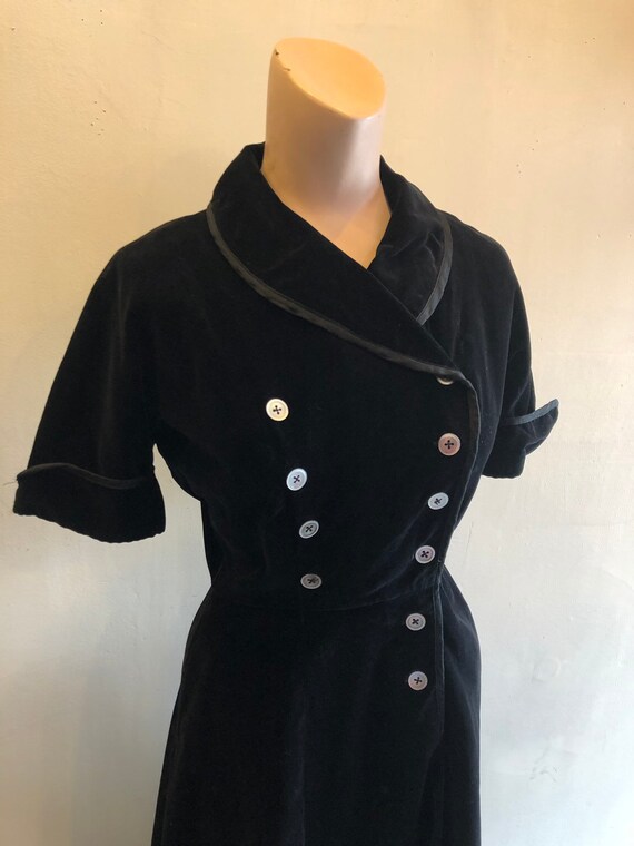 cotton velvet dress
