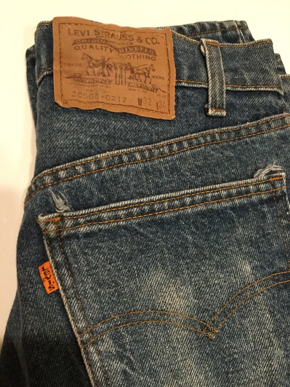 Levi Denim Jeans High Waisted Orange Tag