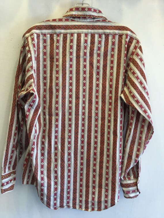 La Strada Poly-Cotton Patterned Button Down Shirt… - image 5