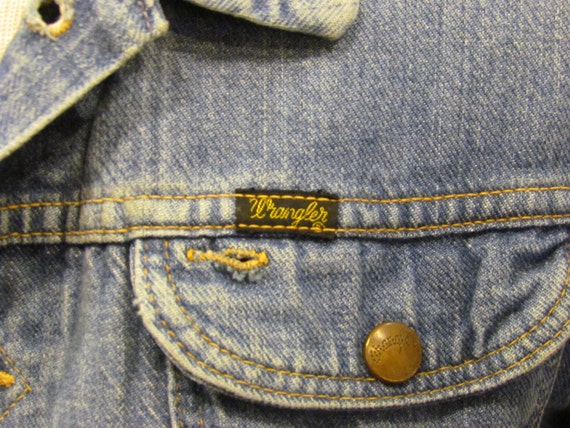 Wrangler Denim Jacket 1950s Genuine Jean Work Jac… - image 5