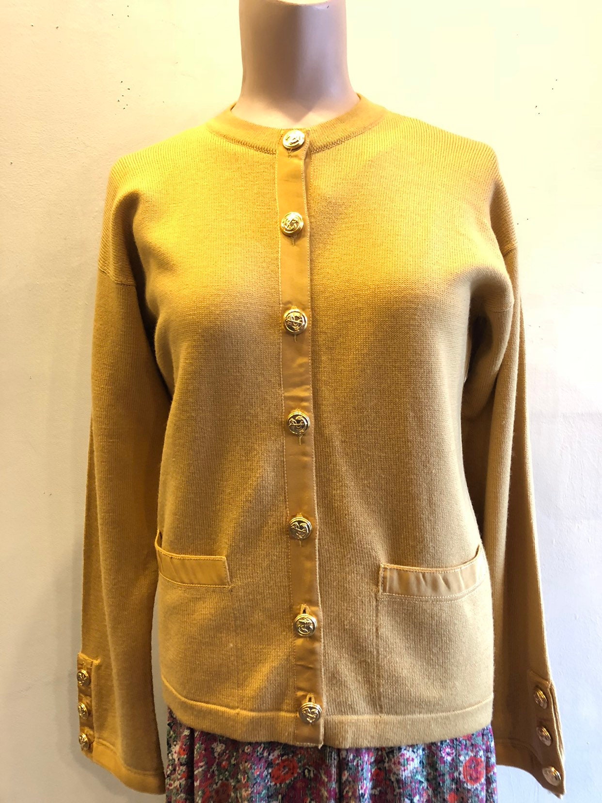 Sweater Made in Scotland Gold Cardigan 