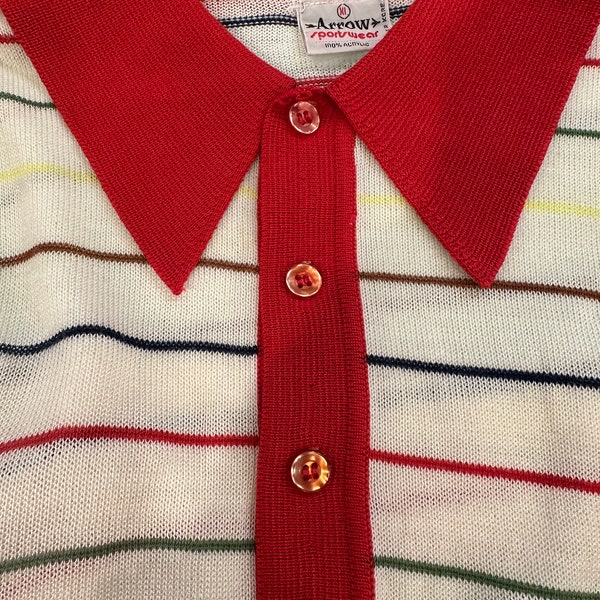 Arrow Sportswear Shirt Banlon (XL) Polo Style