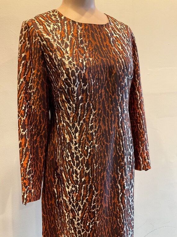 1960s Leopard Mod USA made mini dress