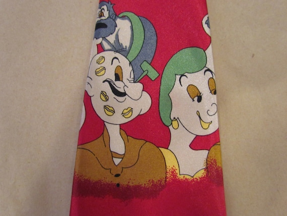 Vintage Popeye Novelty Tie - image 1