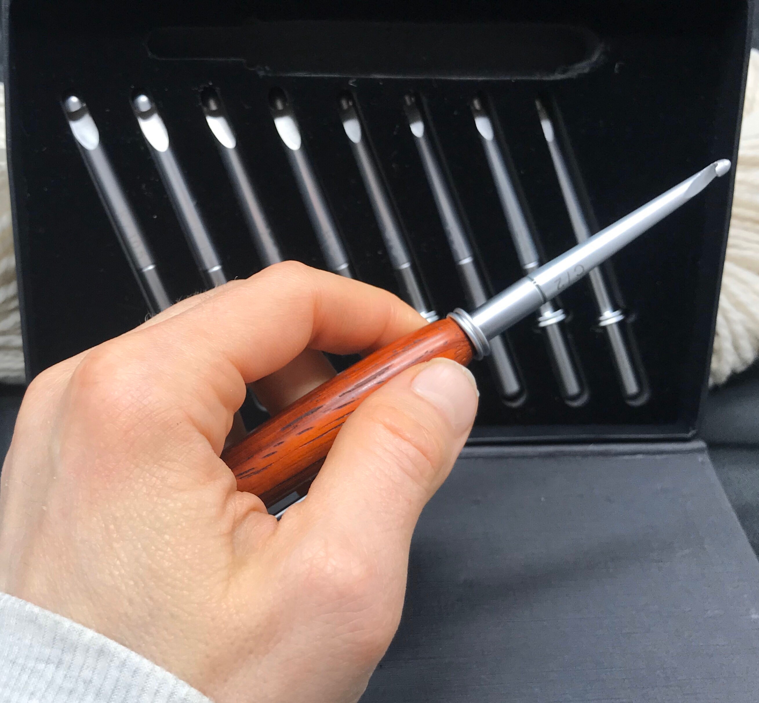 Interchangeable Wood / Stainless Steel Crochet Hook Set Etsy