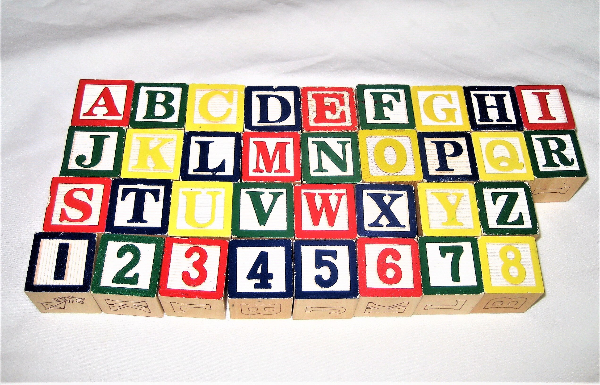 vintage abc blocks