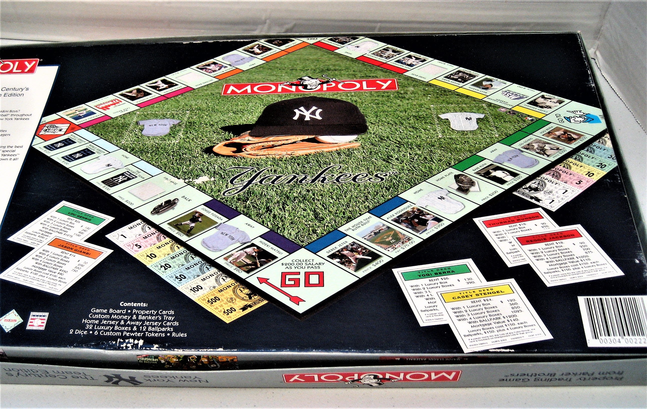 NY Yankees Monopoly Game Gift Century's Team Edition Unused Inside