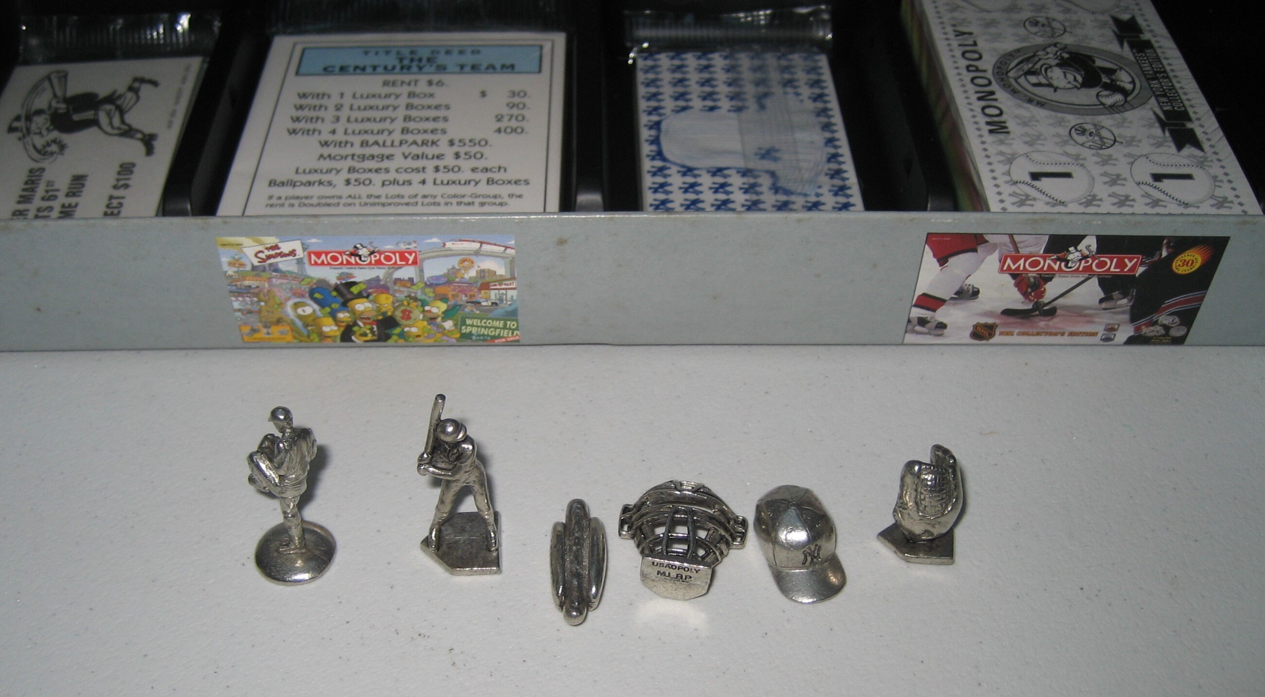 NY Yankees Monopoly Game Gift Century's Team Edition Unused Inside