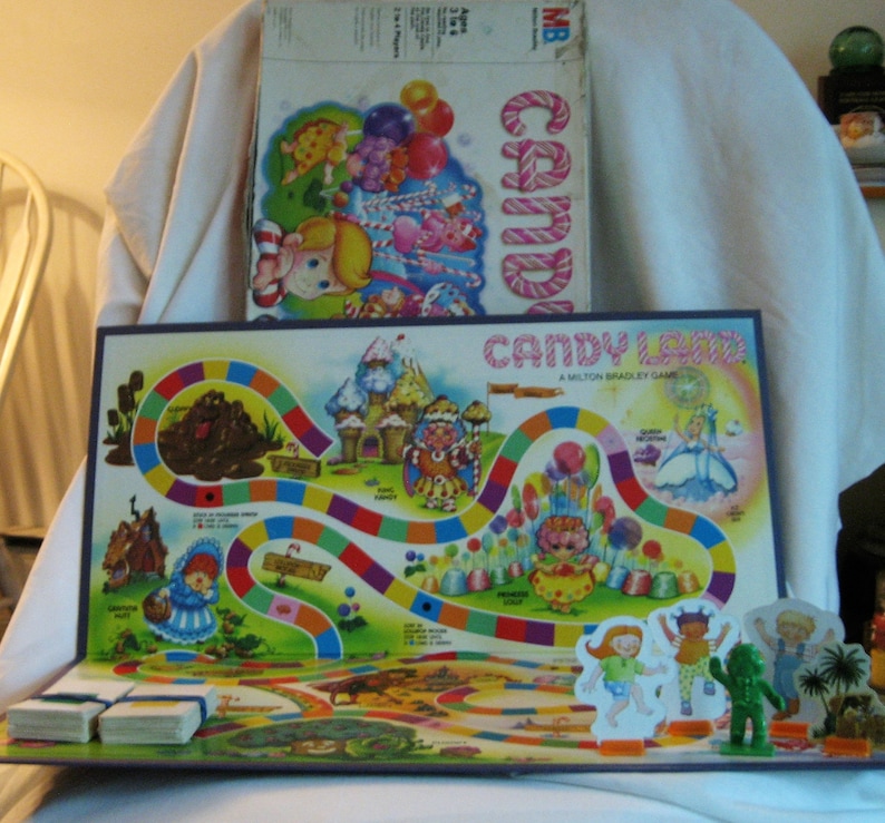 Candy Land Board Game Milton Bradley 1984 A Child's First Game Complete ...