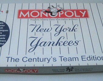NY Yankees Monopoly Game Gift Century's Team Edition Unused Inside