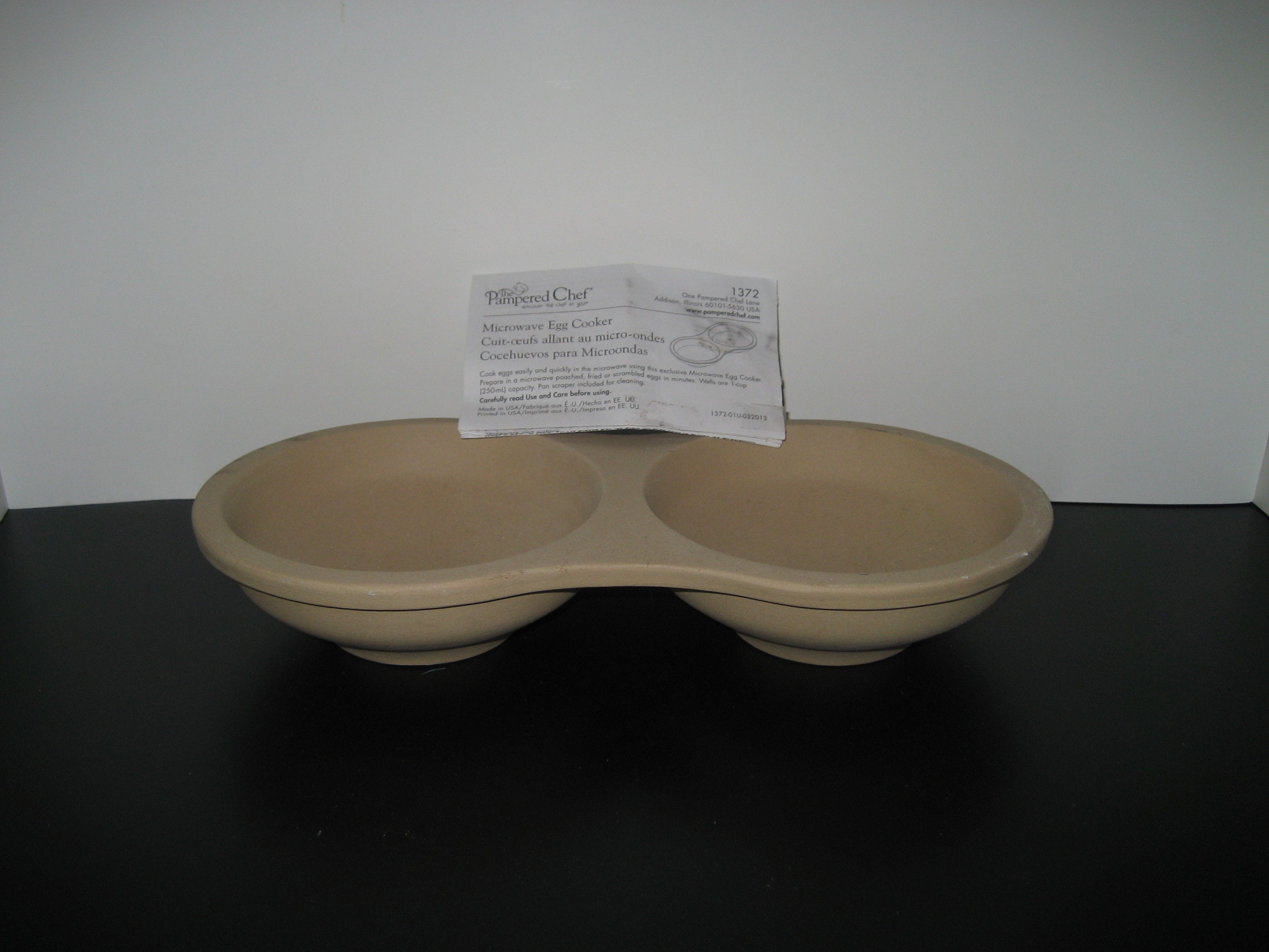 Pampered Chef Egg Cooker Stoneware Microwave Egg Poacher Etsy